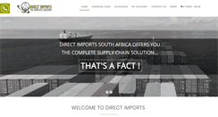 Desktop Screenshot of directimports.co.za